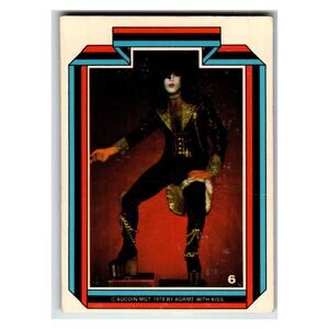 Donruss Kiss Paul Stanley Band Member Vintage 1978 Card 6 Aucoin MGT